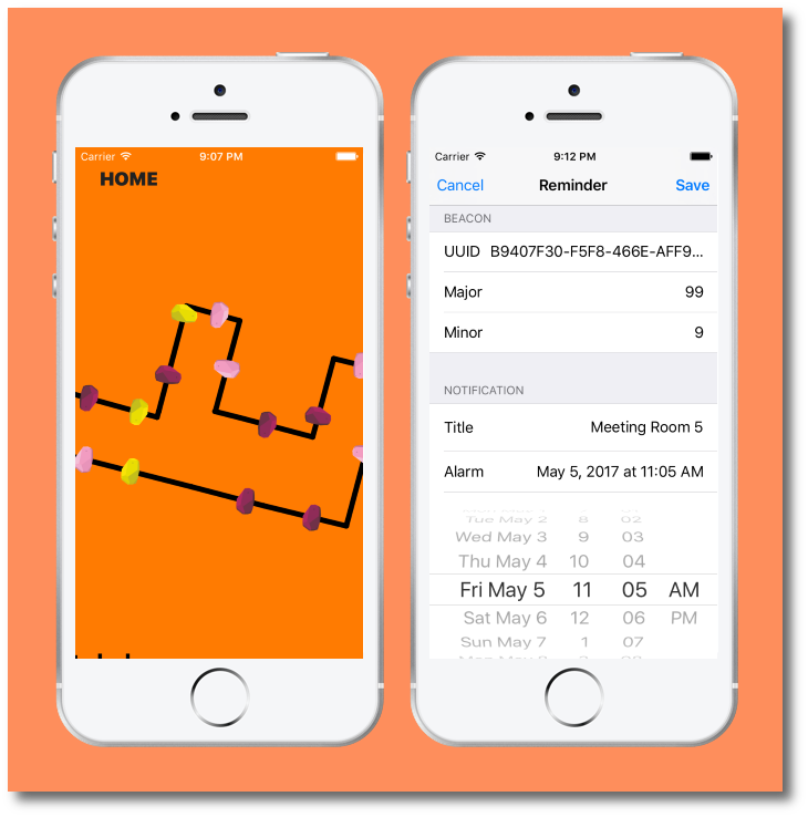 A screenshot of an app made by a freelance ios programmer