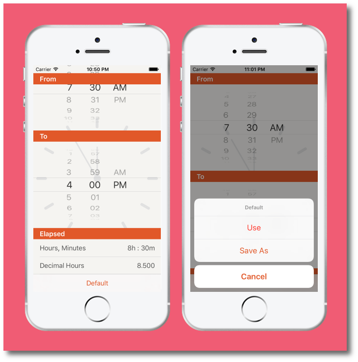 A screenshot of an app when you hire objective c developer