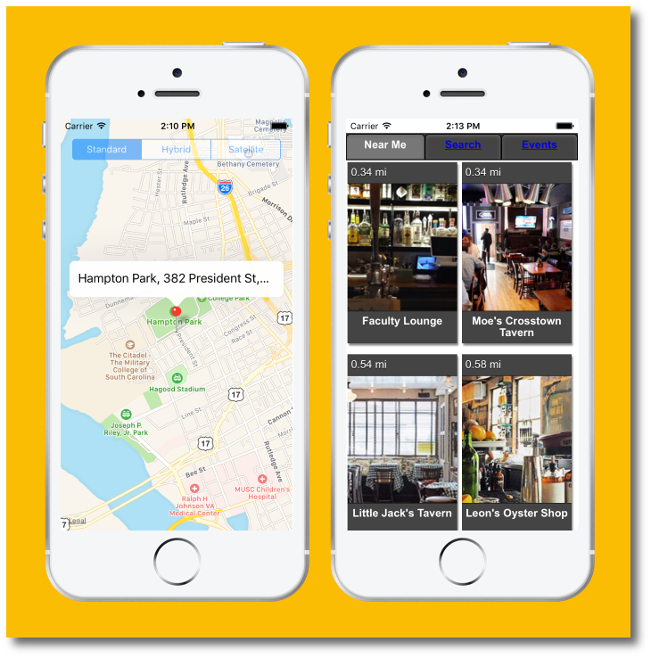 A screenshot of an app when you hire objective c programmer